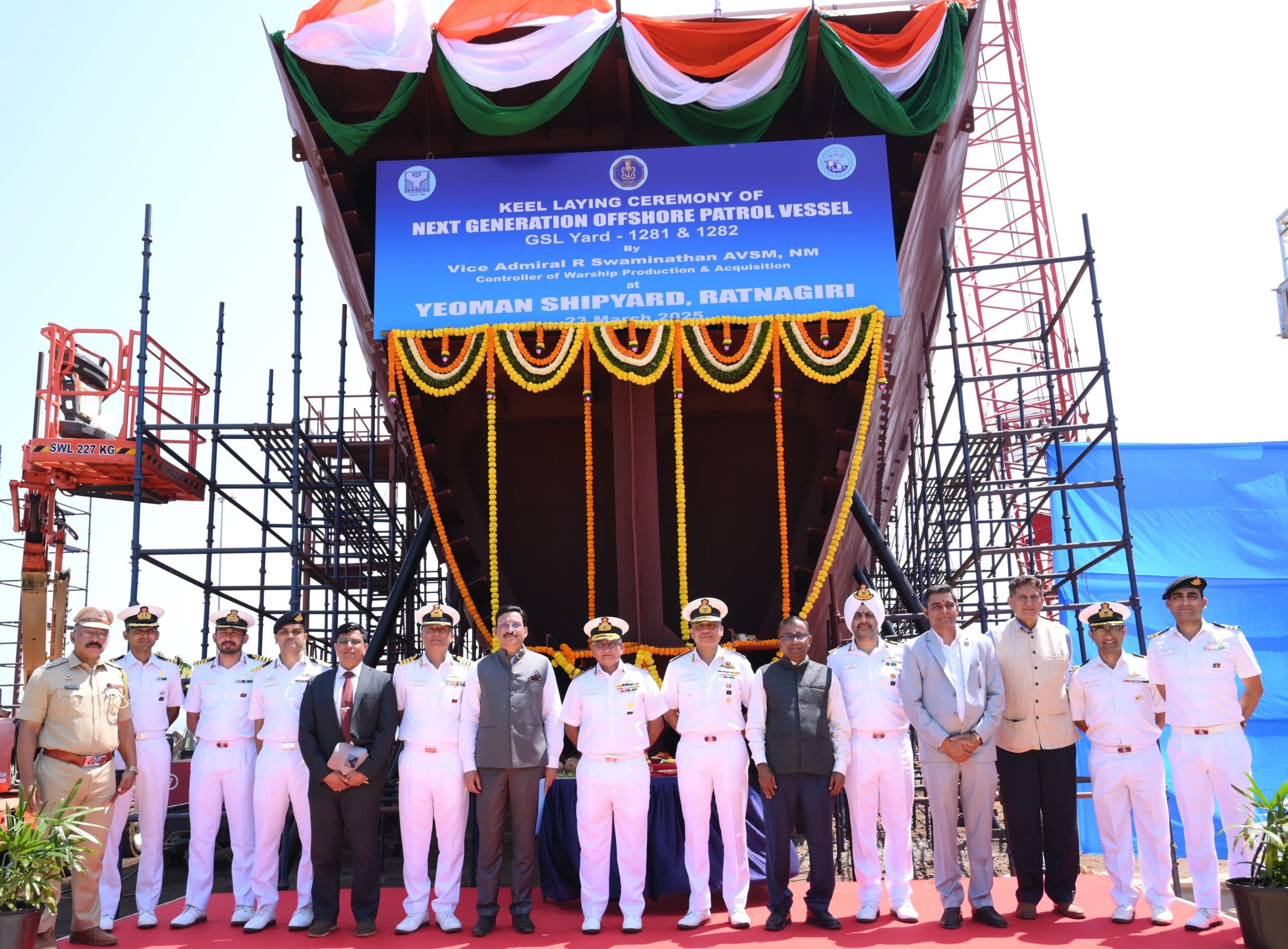 Keel Laying of 2nd and 3rd Next Generation Offshore Patrol Vessels