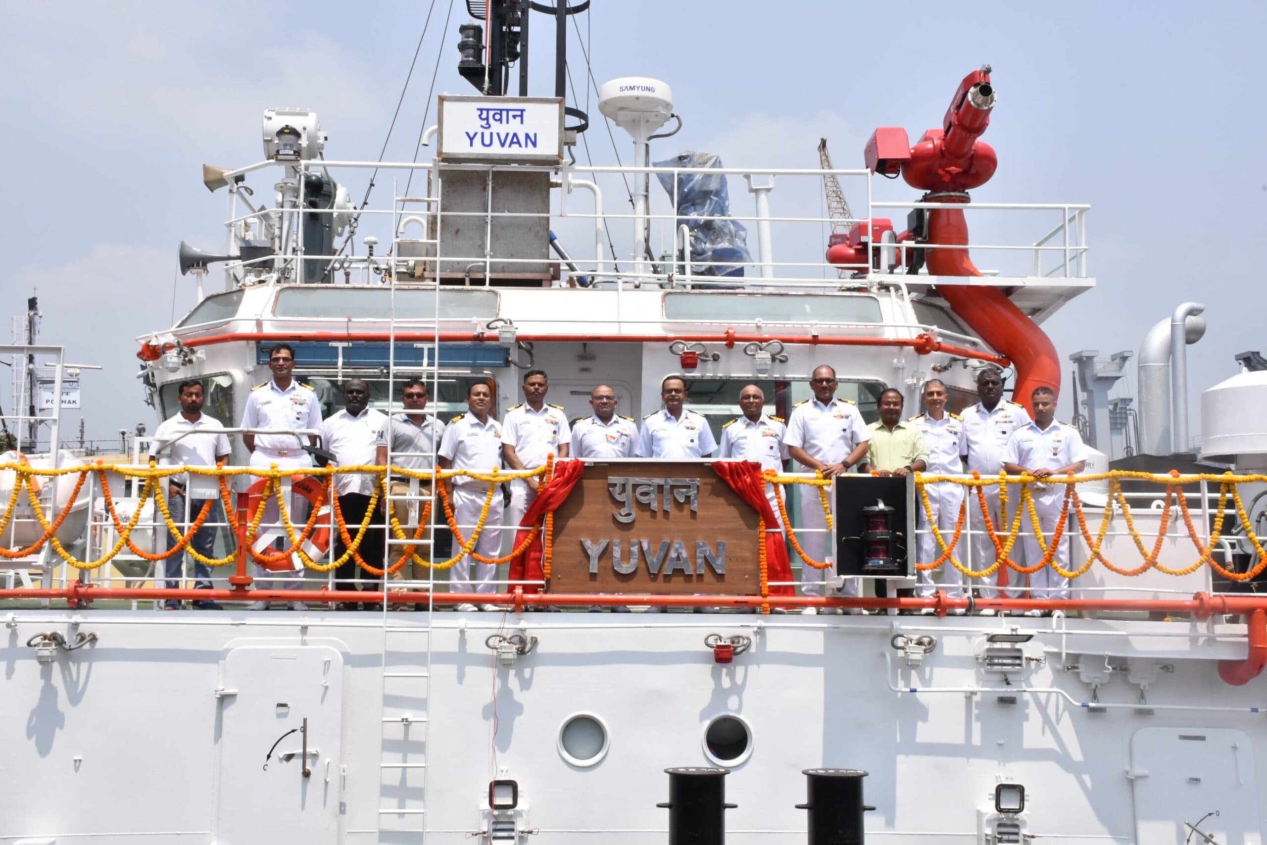 Indian Navy Inducts Fourth 25T Bollard Pull Tug 'Yuvan'