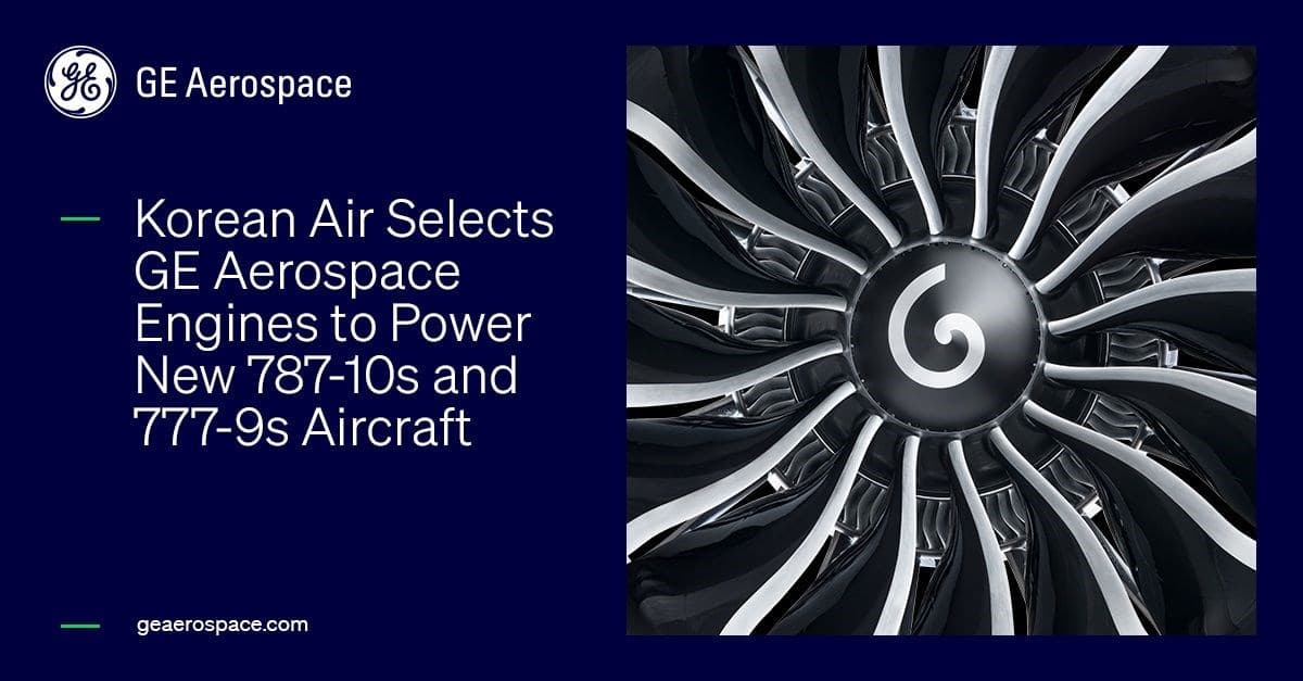 GE Aerospace and Korean Air Strengthen Partnership with New Engine Deal