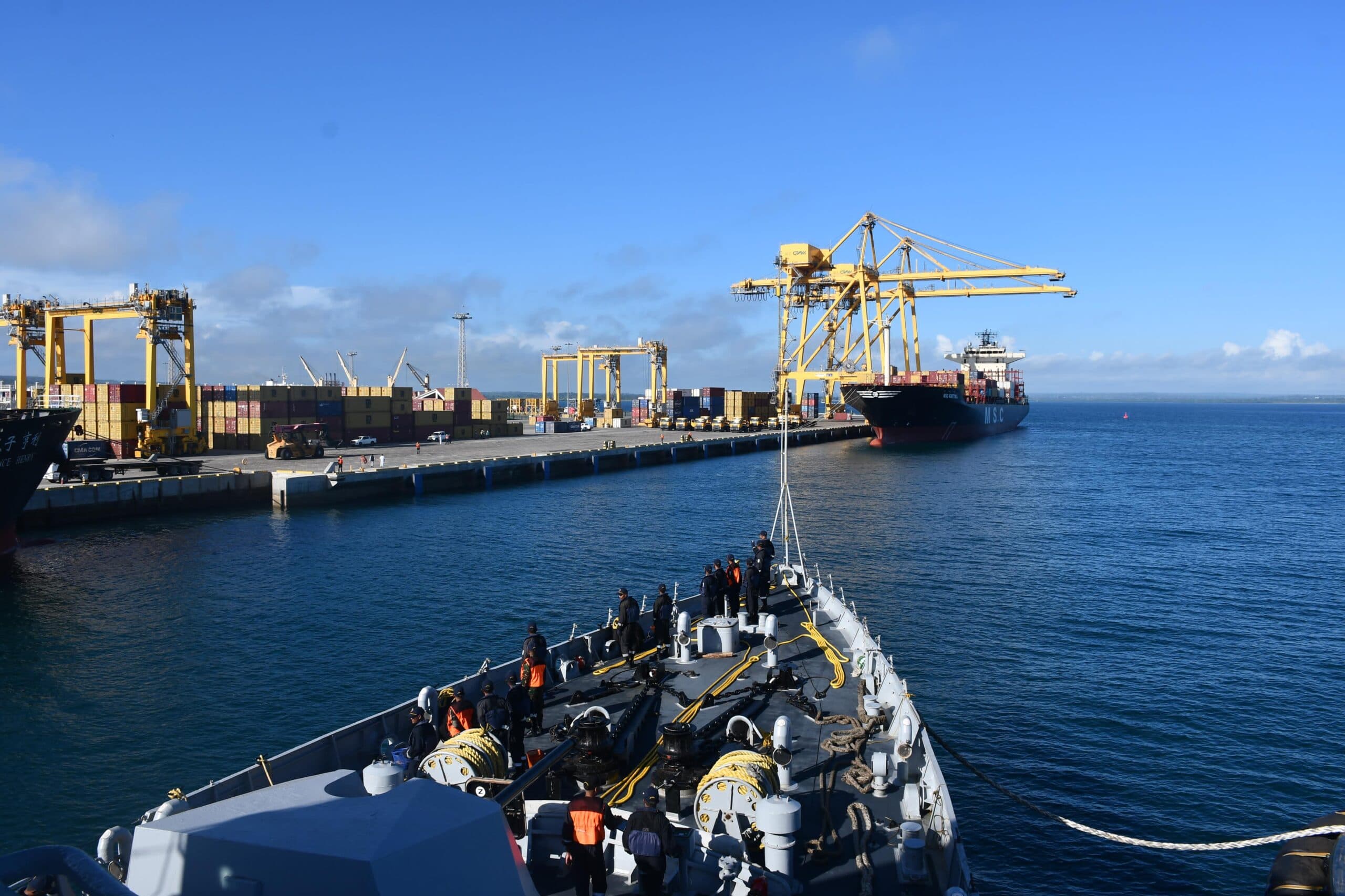 SAGAR Mission: INS Sunayna Docks in Nacala, Mozambique