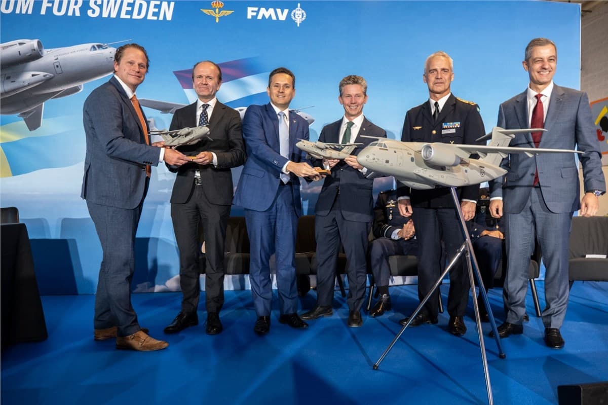 Sweden Strengthens Airlift Fleet with Acquisition of Four Embraer C-390s