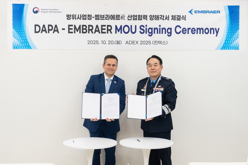 Embraer signs MoU with South Korea’s Defense Acquisition Program Administration