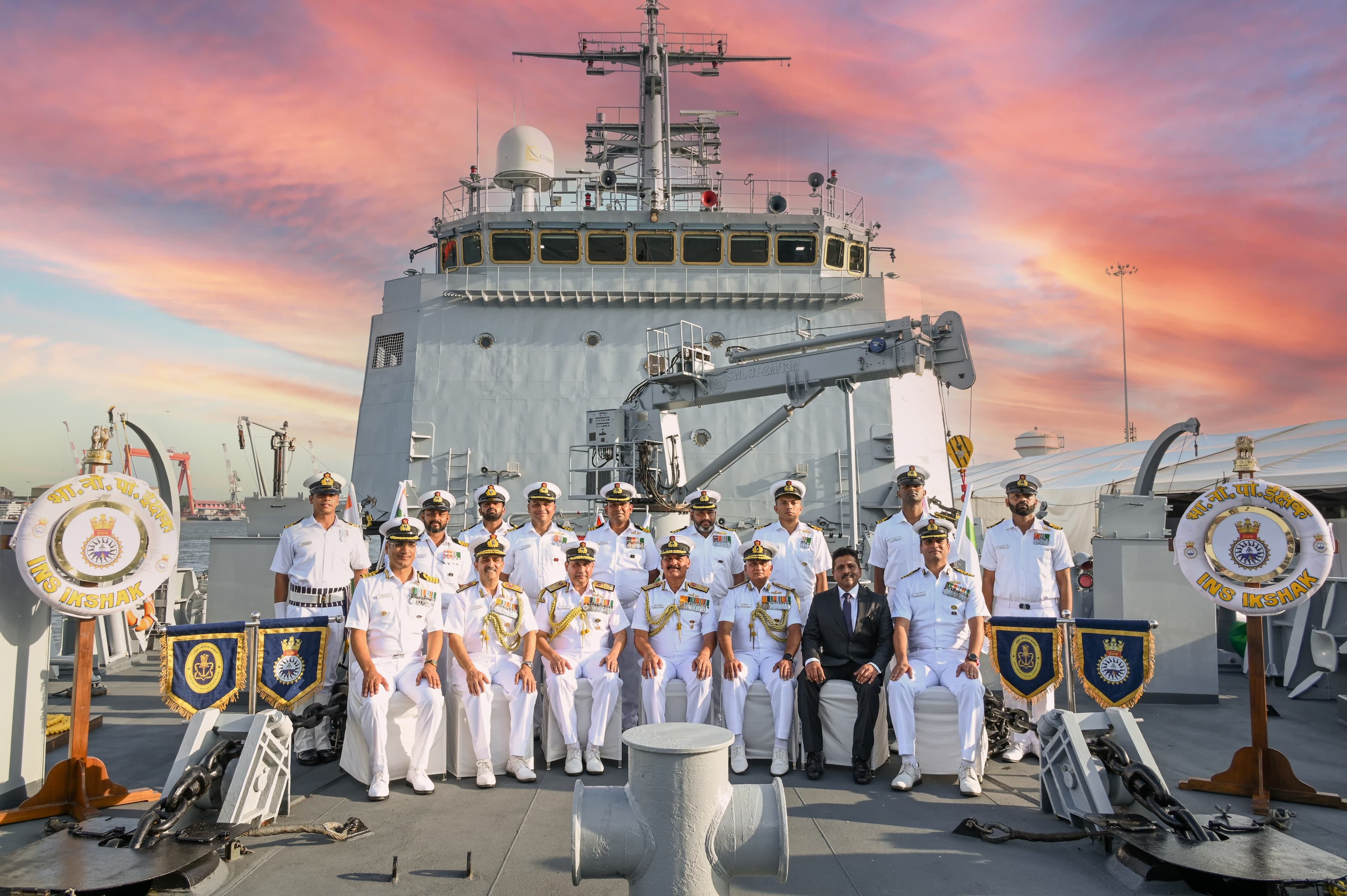 COMMISSIONING OF INS IKSHAK, THIRD OF THE SVL CLASS SHIP